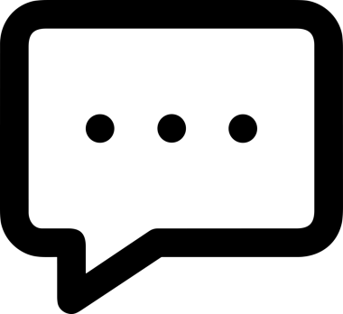 Siyah beyaz yorum simgesi, şeffaf arkaplan ile PNG biçiminde sunulmuştur. Basit ve minimalist tasarım, UI / UX, web uygulamaları, geri bildirim bölümleri veya iletişim görselleri için mükemmel. Çok yönlü dijital kullanım için temiz satırlar