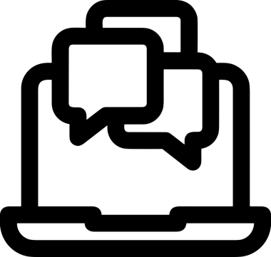 Siyah beyaz yorum simgesi, şeffaf arkaplan ile PNG biçiminde sunulmuştur. Basit ve minimalist tasarım, UI / UX, web uygulamaları, geri bildirim bölümleri veya iletişim görselleri için mükemmel. Çok yönlü dijital kullanım için temiz satırlar