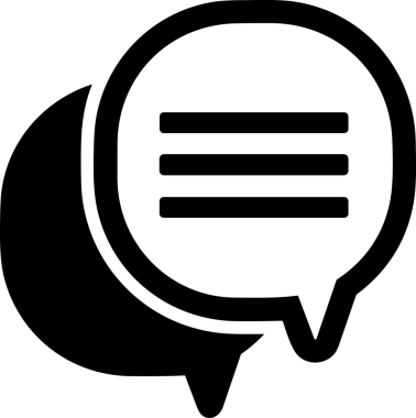 Siyah beyaz yorum simgesi, şeffaf arkaplan ile PNG biçiminde sunulmuştur. Basit ve minimalist tasarım, UI / UX, web uygulamaları, geri bildirim bölümleri veya iletişim görselleri için mükemmel. Çok yönlü dijital kullanım için temiz satırlar