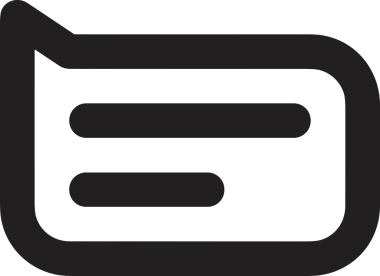 Siyah beyaz yorum simgesi, şeffaf arkaplan ile PNG biçiminde sunulmuştur. Basit ve minimalist tasarım, UI / UX, web uygulamaları, geri bildirim bölümleri veya iletişim görselleri için mükemmel. Çok yönlü dijital kullanım için temiz satırlar