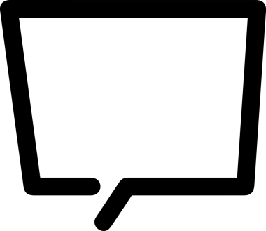 Siyah beyaz yorum simgesi, şeffaf arkaplan ile PNG biçiminde sunulmuştur. Basit ve minimalist tasarım, UI / UX, web uygulamaları, geri bildirim bölümleri veya iletişim görselleri için mükemmel. Çok yönlü dijital kullanım için temiz satırlar