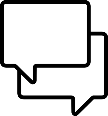 Siyah beyaz yorum simgesi, şeffaf arkaplan ile PNG biçiminde sunulmuştur. Basit ve minimalist tasarım, UI / UX, web uygulamaları, geri bildirim bölümleri veya iletişim görselleri için mükemmel. Çok yönlü dijital kullanım için temiz satırlar