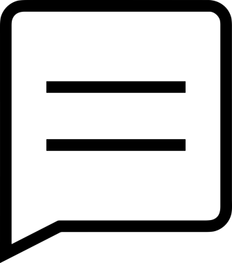 Siyah beyaz yorum simgesi, şeffaf arkaplan ile PNG biçiminde sunulmuştur. Basit ve minimalist tasarım, UI / UX, web uygulamaları, geri bildirim bölümleri veya iletişim görselleri için mükemmel. Çok yönlü dijital kullanım için temiz satırlar
