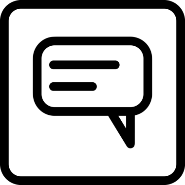 Siyah beyaz yorum simgesi, şeffaf arkaplan ile PNG biçiminde sunulmuştur. Basit ve minimalist tasarım, UI / UX, web uygulamaları, geri bildirim bölümleri veya iletişim görselleri için mükemmel. Çok yönlü dijital kullanım için temiz satırlar