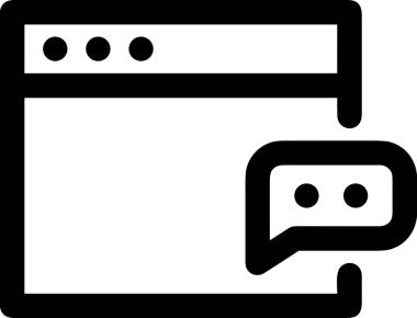 Siyah beyaz yorum simgesi, şeffaf arkaplan ile PNG biçiminde sunulmuştur. Basit ve minimalist tasarım, UI / UX, web uygulamaları, geri bildirim bölümleri veya iletişim görselleri için mükemmel. Çok yönlü dijital kullanım için temiz satırlar