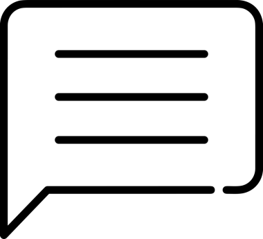 Siyah beyaz yorum simgesi, şeffaf arkaplan ile PNG biçiminde sunulmuştur. Basit ve minimalist tasarım, UI / UX, web uygulamaları, geri bildirim bölümleri veya iletişim görselleri için mükemmel. Çok yönlü dijital kullanım için temiz satırlar