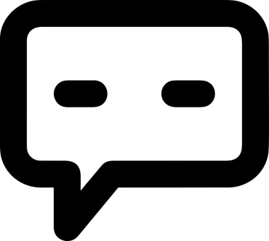 Siyah beyaz yorum simgesi, şeffaf arkaplan ile PNG biçiminde sunulmuştur. Basit ve minimalist tasarım, UI / UX, web uygulamaları, geri bildirim bölümleri veya iletişim görselleri için mükemmel. Çok yönlü dijital kullanım için temiz satırlar