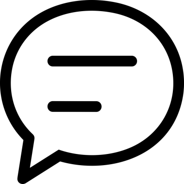 Siyah beyaz yorum simgesi, şeffaf arkaplan ile PNG biçiminde sunulmuştur. Basit ve minimalist tasarım, UI / UX, web uygulamaları, geri bildirim bölümleri veya iletişim görselleri için mükemmel. Çok yönlü dijital kullanım için temiz satırlar