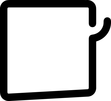 Siyah beyaz yorum simgesi, şeffaf arkaplan ile PNG biçiminde sunulmuştur. Basit ve minimalist tasarım, UI / UX, web uygulamaları, geri bildirim bölümleri veya iletişim görselleri için mükemmel. Çok yönlü dijital kullanım için temiz satırlar