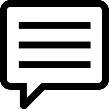 Siyah beyaz yorum simgesi, şeffaf arkaplan ile PNG biçiminde sunulmuştur. Basit ve minimalist tasarım, UI / UX, web uygulamaları, geri bildirim bölümleri veya iletişim görselleri için mükemmel. Çok yönlü dijital kullanım için temiz satırlar