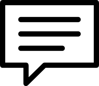 Siyah beyaz yorum simgesi, şeffaf arkaplan ile PNG biçiminde sunulmuştur. Basit ve minimalist tasarım, UI / UX, web uygulamaları, geri bildirim bölümleri veya iletişim görselleri için mükemmel. Çok yönlü dijital kullanım için temiz satırlar