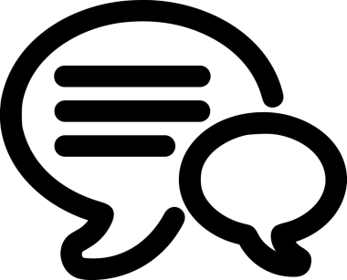 Siyah beyaz yorum simgesi, şeffaf arkaplan ile PNG biçiminde sunulmuştur. Basit ve minimalist tasarım, UI / UX, web uygulamaları, geri bildirim bölümleri veya iletişim görselleri için mükemmel. Çok yönlü dijital kullanım için temiz satırlar