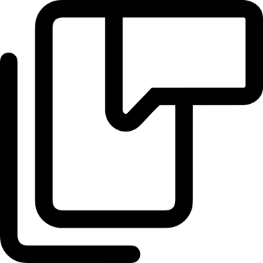 Siyah beyaz yorum simgesi, şeffaf arkaplan ile PNG biçiminde sunulmuştur. Basit ve minimalist tasarım, UI / UX, web uygulamaları, geri bildirim bölümleri veya iletişim görselleri için mükemmel. Çok yönlü dijital kullanım için temiz satırlar