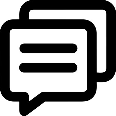 Siyah beyaz yorum simgesi, şeffaf arkaplan ile PNG biçiminde sunulmuştur. Basit ve minimalist tasarım, UI / UX, web uygulamaları, geri bildirim bölümleri veya iletişim görselleri için mükemmel. Çok yönlü dijital kullanım için temiz satırlar