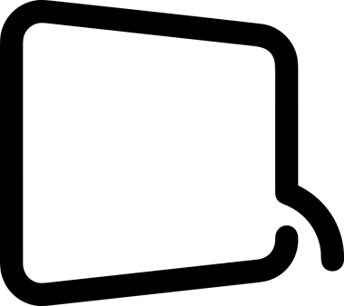Siyah beyaz yorum simgesi, şeffaf arkaplan ile PNG biçiminde sunulmuştur. Basit ve minimalist tasarım, UI / UX, web uygulamaları, geri bildirim bölümleri veya iletişim görselleri için mükemmel. Çok yönlü dijital kullanım için temiz satırlar