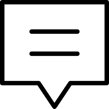 Siyah beyaz yorum simgesi, şeffaf arkaplan ile PNG biçiminde sunulmuştur. Basit ve minimalist tasarım, UI / UX, web uygulamaları, geri bildirim bölümleri veya iletişim görselleri için mükemmel. Çok yönlü dijital kullanım için temiz satırlar