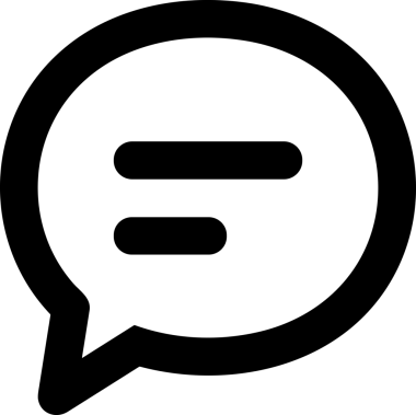 Siyah beyaz yorum simgesi, şeffaf arkaplan ile PNG biçiminde sunulmuştur. Basit ve minimalist tasarım, UI / UX, web uygulamaları, geri bildirim bölümleri veya iletişim görselleri için mükemmel. Çok yönlü dijital kullanım için temiz satırlar