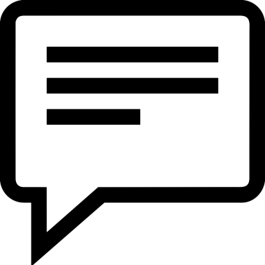 Siyah beyaz yorum simgesi, şeffaf arkaplan ile PNG biçiminde sunulmuştur. Basit ve minimalist tasarım, UI / UX, web uygulamaları, geri bildirim bölümleri veya iletişim görselleri için mükemmel. Çok yönlü dijital kullanım için temiz satırlar