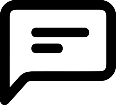 Siyah beyaz yorum simgesi, şeffaf arkaplan ile PNG biçiminde sunulmuştur. Basit ve minimalist tasarım, UI / UX, web uygulamaları, geri bildirim bölümleri veya iletişim görselleri için mükemmel. Çok yönlü dijital kullanım için temiz satırlar