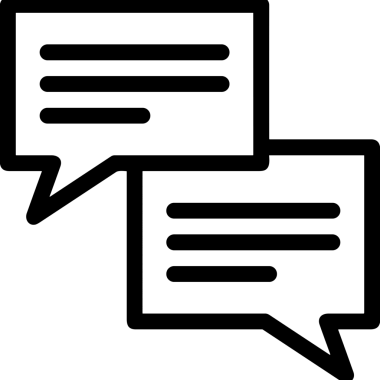 Siyah beyaz yorum simgesi, şeffaf arkaplan ile PNG biçiminde sunulmuştur. Basit ve minimalist tasarım, UI / UX, web uygulamaları, geri bildirim bölümleri veya iletişim görselleri için mükemmel. Çok yönlü dijital kullanım için temiz satırlar