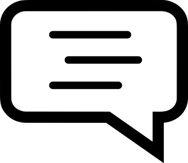 Siyah beyaz yorum simgesi, şeffaf arkaplan ile PNG biçiminde sunulmuştur. Basit ve minimalist tasarım, UI / UX, web uygulamaları, geri bildirim bölümleri veya iletişim görselleri için mükemmel. Çok yönlü dijital kullanım için temiz satırlar