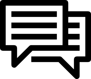 Siyah beyaz yorum simgesi, şeffaf arkaplan ile PNG biçiminde sunulmuştur. Basit ve minimalist tasarım, UI / UX, web uygulamaları, geri bildirim bölümleri veya iletişim görselleri için mükemmel. Çok yönlü dijital kullanım için temiz satırlar