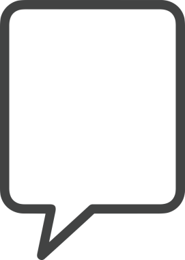 Siyah beyaz yorum simgesi, şeffaf arkaplan ile PNG biçiminde sunulmuştur. Basit ve minimalist tasarım, UI / UX, web uygulamaları, geri bildirim bölümleri veya iletişim görselleri için mükemmel. Çok yönlü dijital kullanım için temiz satırlar