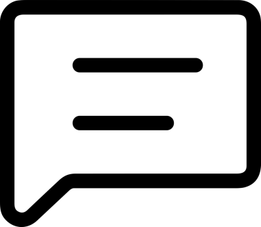 Siyah beyaz yorum simgesi, şeffaf arkaplan ile PNG biçiminde sunulmuştur. Basit ve minimalist tasarım, UI / UX, web uygulamaları, geri bildirim bölümleri veya iletişim görselleri için mükemmel. Çok yönlü dijital kullanım için temiz satırlar