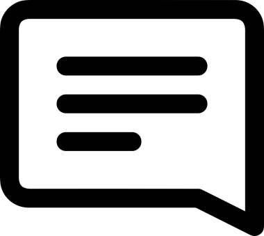 Siyah beyaz yorum simgesi, şeffaf arkaplan ile PNG biçiminde sunulmuştur. Basit ve minimalist tasarım, UI / UX, web uygulamaları, geri bildirim bölümleri veya iletişim görselleri için mükemmel. Çok yönlü dijital kullanım için temiz satırlar