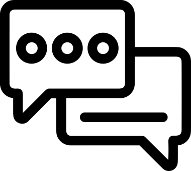 Siyah beyaz yorum simgesi, şeffaf arkaplan ile PNG biçiminde sunulmuştur. Basit ve minimalist tasarım, UI / UX, web uygulamaları, geri bildirim bölümleri veya iletişim görselleri için mükemmel. Çok yönlü dijital kullanım için temiz satırlar
