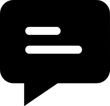 Siyah beyaz yorum simgesi, şeffaf arkaplan ile PNG biçiminde sunulmuştur. Basit ve minimalist tasarım, UI / UX, web uygulamaları, geri bildirim bölümleri veya iletişim görselleri için mükemmel. Çok yönlü dijital kullanım için temiz satırlar