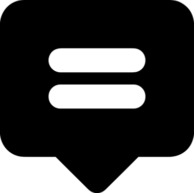Siyah beyaz yorum simgesi, şeffaf arkaplan ile PNG biçiminde sunulmuştur. Basit ve minimalist tasarım, UI / UX, web uygulamaları, geri bildirim bölümleri veya iletişim görselleri için mükemmel. Çok yönlü dijital kullanım için temiz satırlar