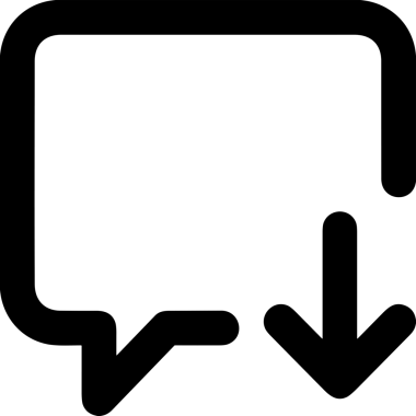 Siyah beyaz yorum simgesi, şeffaf arkaplan ile PNG biçiminde sunulmuştur. Basit ve minimalist tasarım, UI / UX, web uygulamaları, geri bildirim bölümleri veya iletişim görselleri için mükemmel. Çok yönlü dijital kullanım için temiz satırlar