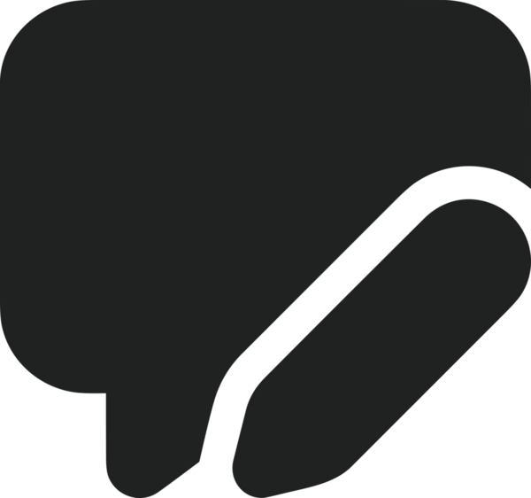 Siyah beyaz yorum simgesi, şeffaf arkaplan ile PNG biçiminde sunulmuştur. Basit ve minimalist tasarım, UI / UX, web uygulamaları, geri bildirim bölümleri veya iletişim görselleri için mükemmel. Çok yönlü dijital kullanım için temiz satırlar