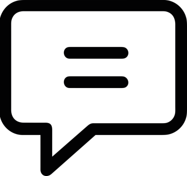 Siyah beyaz yorum simgesi, şeffaf arkaplan ile PNG biçiminde sunulmuştur. Basit ve minimalist tasarım, UI / UX, web uygulamaları, geri bildirim bölümleri veya iletişim görselleri için mükemmel. Çok yönlü dijital kullanım için temiz satırlar