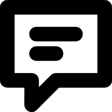 Siyah beyaz yorum simgesi, şeffaf arkaplan ile PNG biçiminde sunulmuştur. Basit ve minimalist tasarım, UI / UX, web uygulamaları, geri bildirim bölümleri veya iletişim görselleri için mükemmel. Çok yönlü dijital kullanım için temiz satırlar