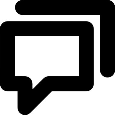 Siyah beyaz yorum simgesi, şeffaf arkaplan ile PNG biçiminde sunulmuştur. Basit ve minimalist tasarım, UI / UX, web uygulamaları, geri bildirim bölümleri veya iletişim görselleri için mükemmel. Çok yönlü dijital kullanım için temiz satırlar