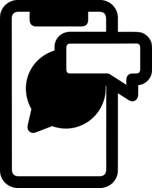 Siyah beyaz yorum simgesi, şeffaf arkaplan ile PNG biçiminde sunulmuştur. Basit ve minimalist tasarım, UI / UX, web uygulamaları, geri bildirim bölümleri veya iletişim görselleri için mükemmel. Çok yönlü dijital kullanım için temiz satırlar