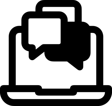 Siyah beyaz yorum simgesi, şeffaf arkaplan ile PNG biçiminde sunulmuştur. Basit ve minimalist tasarım, UI / UX, web uygulamaları, geri bildirim bölümleri veya iletişim görselleri için mükemmel. Çok yönlü dijital kullanım için temiz satırlar