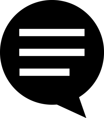 Siyah beyaz yorum simgesi, şeffaf arkaplan ile PNG biçiminde sunulmuştur. Basit ve minimalist tasarım, UI / UX, web uygulamaları, geri bildirim bölümleri veya iletişim görselleri için mükemmel. Çok yönlü dijital kullanım için temiz satırlar