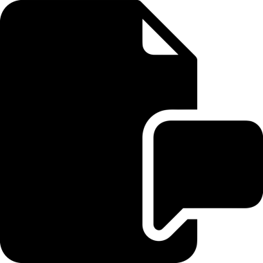 Siyah beyaz yorum simgesi, şeffaf arkaplan ile PNG biçiminde sunulmuştur. Basit ve minimalist tasarım, UI / UX, web uygulamaları, geri bildirim bölümleri veya iletişim görselleri için mükemmel. Çok yönlü dijital kullanım için temiz satırlar