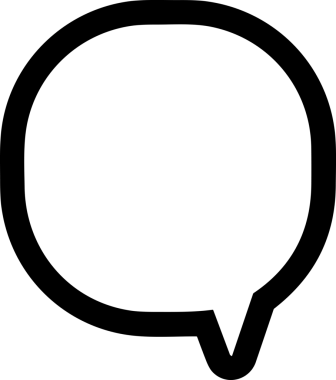 Siyah beyaz yorum simgesi, şeffaf arkaplan ile PNG biçiminde sunulmuştur. Basit ve minimalist tasarım, UI / UX, web uygulamaları, geri bildirim bölümleri veya iletişim görselleri için mükemmel. Çok yönlü dijital kullanım için temiz satırlar