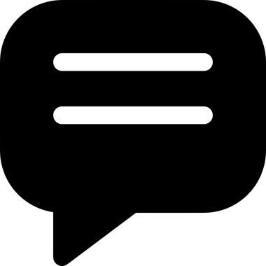 Siyah beyaz yorum simgesi, şeffaf arkaplan ile PNG biçiminde sunulmuştur. Basit ve minimalist tasarım, UI / UX, web uygulamaları, geri bildirim bölümleri veya iletişim görselleri için mükemmel. Çok yönlü dijital kullanım için temiz satırlar