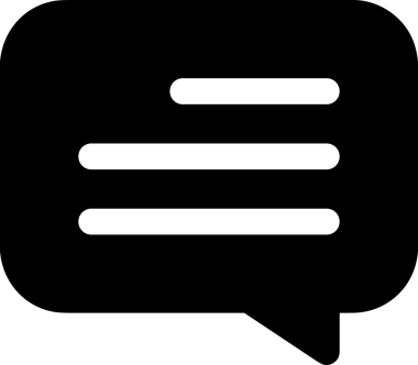 Siyah beyaz yorum simgesi, şeffaf arkaplan ile PNG biçiminde sunulmuştur. Basit ve minimalist tasarım, UI / UX, web uygulamaları, geri bildirim bölümleri veya iletişim görselleri için mükemmel. Çok yönlü dijital kullanım için temiz satırlar