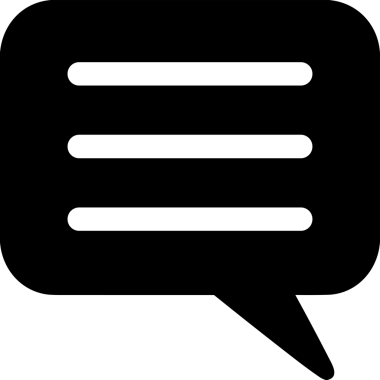 Siyah beyaz yorum simgesi, şeffaf arkaplan ile PNG biçiminde sunulmuştur. Basit ve minimalist tasarım, UI / UX, web uygulamaları, geri bildirim bölümleri veya iletişim görselleri için mükemmel. Çok yönlü dijital kullanım için temiz satırlar