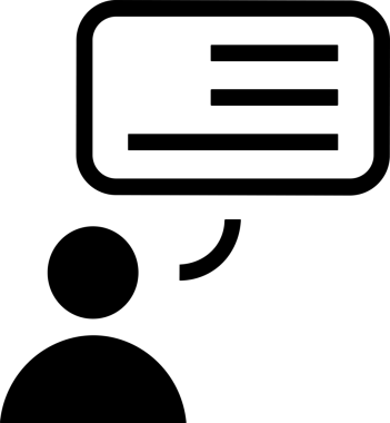 Siyah beyaz yorum simgesi, şeffaf arkaplan ile PNG biçiminde sunulmuştur. Basit ve minimalist tasarım, UI / UX, web uygulamaları, geri bildirim bölümleri veya iletişim görselleri için mükemmel. Çok yönlü dijital kullanım için temiz satırlar