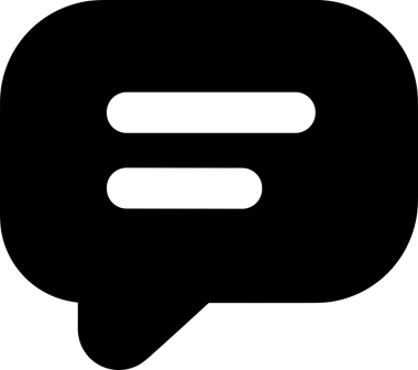 Siyah beyaz yorum simgesi, şeffaf arkaplan ile PNG biçiminde sunulmuştur. Basit ve minimalist tasarım, UI / UX, web uygulamaları, geri bildirim bölümleri veya iletişim görselleri için mükemmel. Çok yönlü dijital kullanım için temiz satırlar