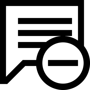 Siyah beyaz yorum simgesi, şeffaf arkaplan ile PNG biçiminde sunulmuştur. Basit ve minimalist tasarım, UI / UX, web uygulamaları, geri bildirim bölümleri veya iletişim görselleri için mükemmel. Çok yönlü dijital kullanım için temiz satırlar