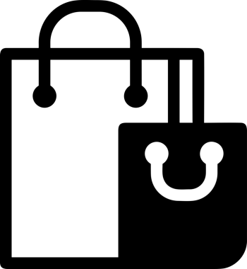 Çevrimiçi mağaza ve ecommerce mağaza tanıtım illüstrasyonu için simge alışverişi simgesi Satış afişi, web sitesi, uygulama UI, pazarlama reklamları ve şeffaf yüksek kalitede perakende ticaret görselleri