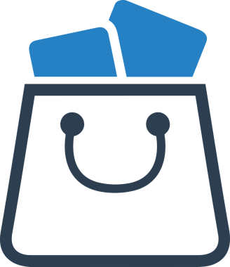 Çevrimiçi mağaza ve ecommerce mağaza tanıtım illüstrasyonu için simge alışverişi simgesi Satış afişi, web sitesi, uygulama UI, pazarlama reklamları ve şeffaf yüksek kalitede perakende ticaret görselleri